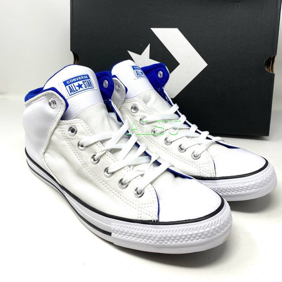 Converse Ctas High Street Leather White Men’s Snea - Picture 8 of 9